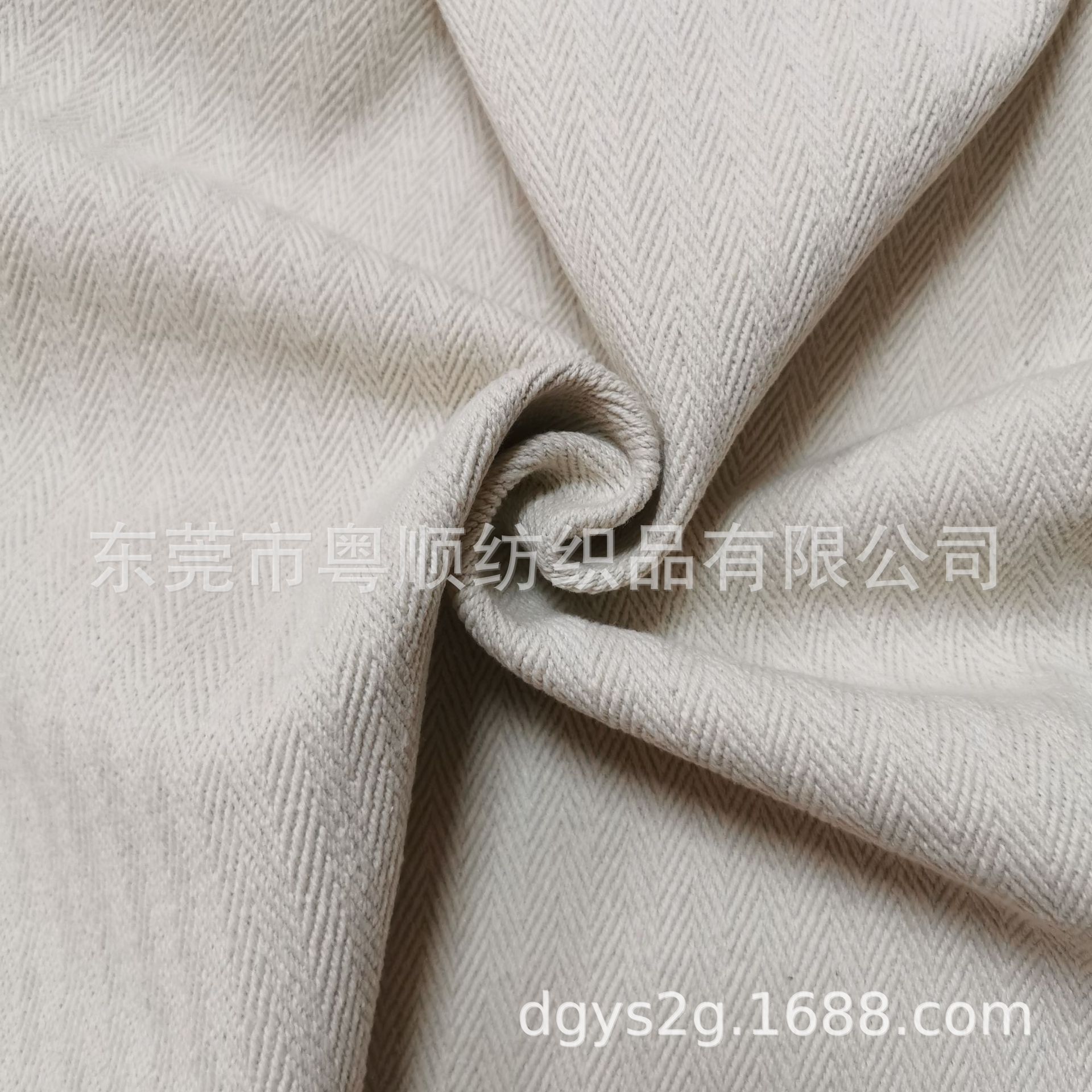 人字纹素色斜纹棉布料 手提袋箱包桌布沙发抱枕面料