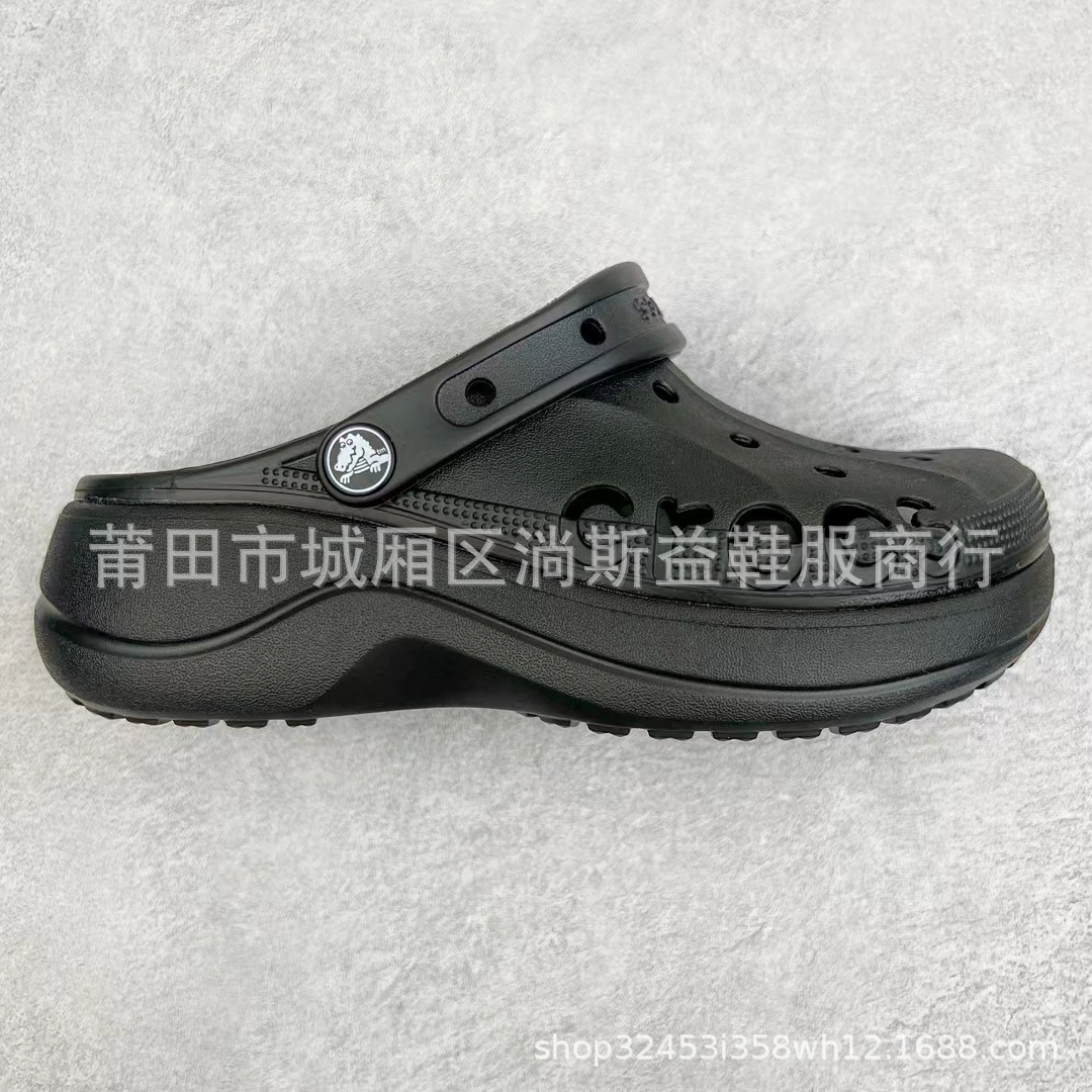 [Croc стиль как Yang Mi, маленький кит дырчатые туфли на толстой подошве для взрослых на улице, пляжная женская обувь 206302]