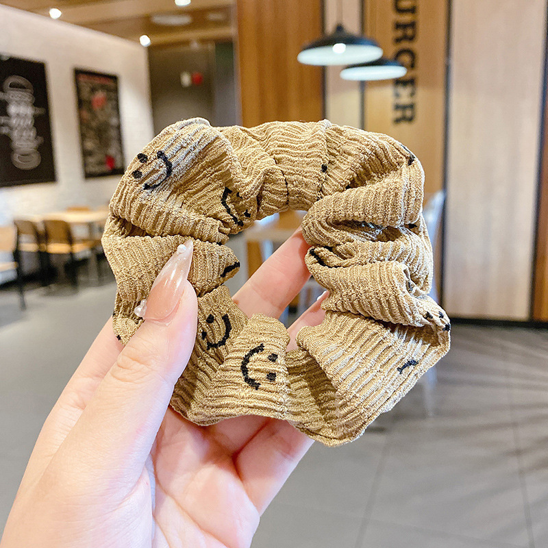 BM francés anillo de intestino grueso anillo de pelo de intestino grueso retro simple cuerda de pelo de tela de todo fósforo cuerda de pelo de salchicha grasa Internet celebridad accesorios para el cabello al por mayor