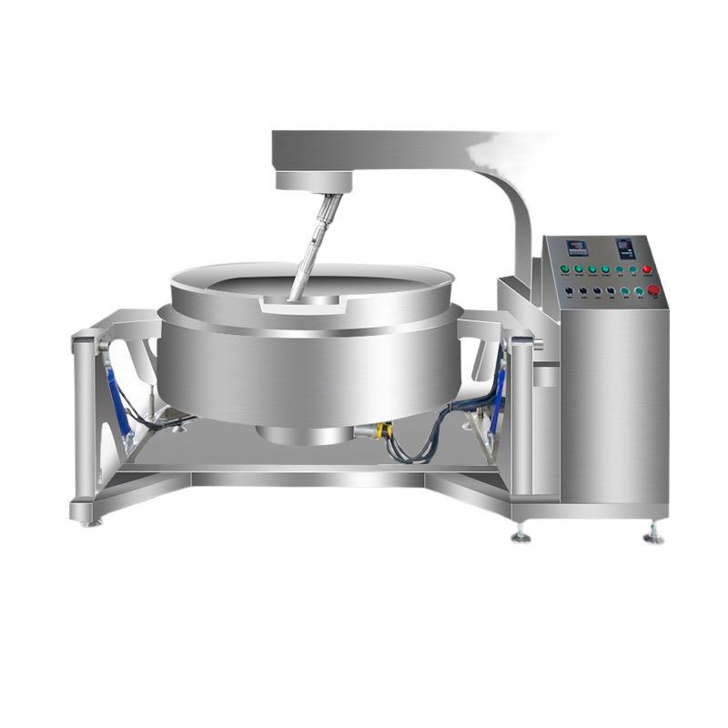 全自动行星煤气灶搅拌炒锅大型夹层锅电加热辣椒酱火锅底料炒料机