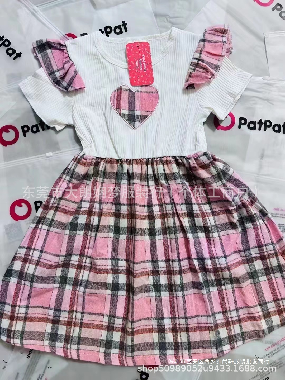 Vestido de patpat transfronterizo, vestido de ropa para niños de comercio exterior, artículos de cola variados, vestido de patpat kid
