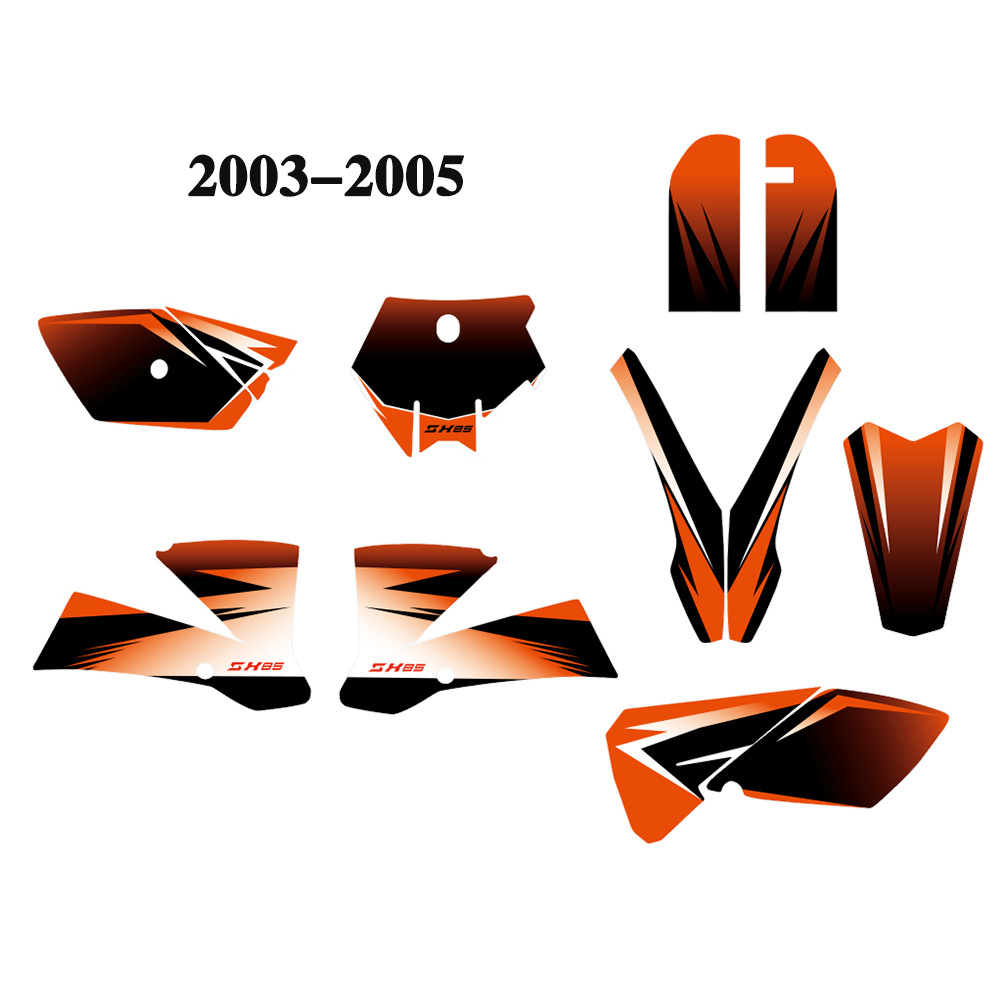 Aplicable para SUV Motocicleta fondo gráfico Modificación Personalidad pegatinas KTM SX85 2003 - 2012