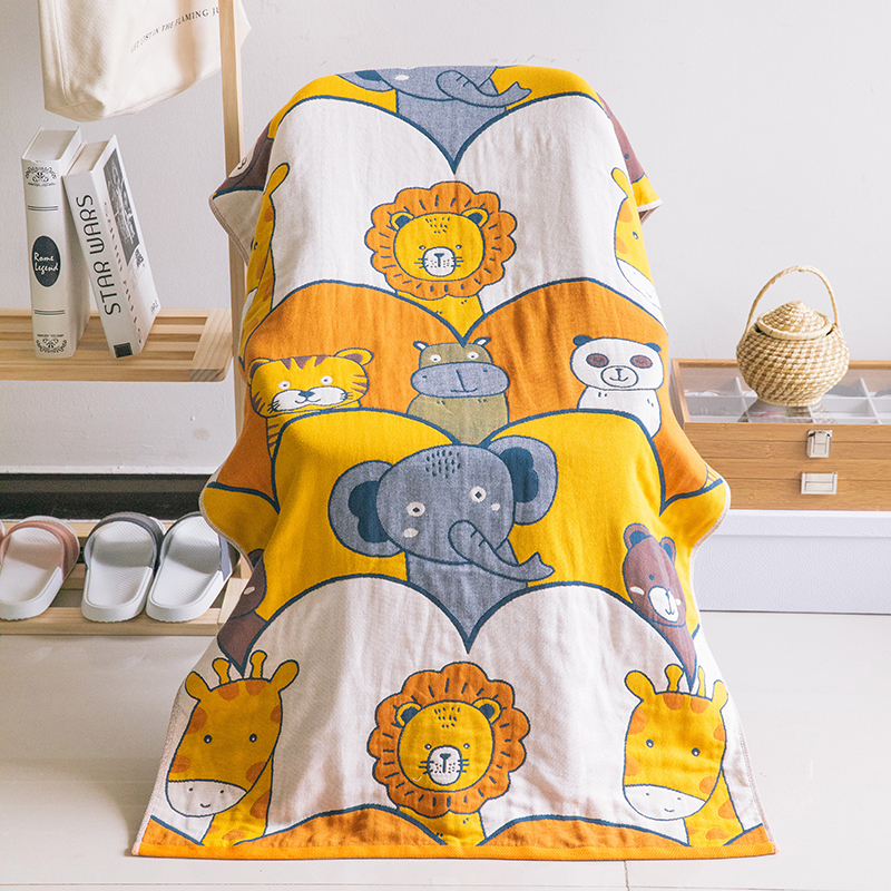 A6L Gauze Bath Towel Men's and Women's Pure Cotton Absorbent Hair-free Children's Household Quick-drying Swimming Wrapping Towel Large-size Hair