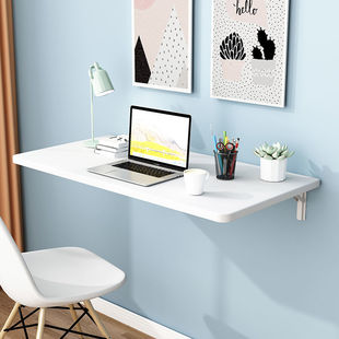 Wall Folding Table Wall-Mounted Storage Rack Household Small Apartment Wall-Mounted Computer Table Wall-Mounted Notebook Table Wall Bookshelf