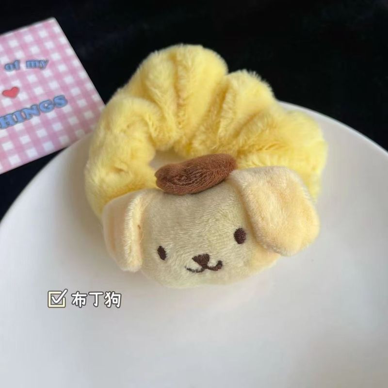 秋冬日系可爱卡通玉桂狗库洛米发圈少女心毛绒大肠圈软妹学生发饰|undefined