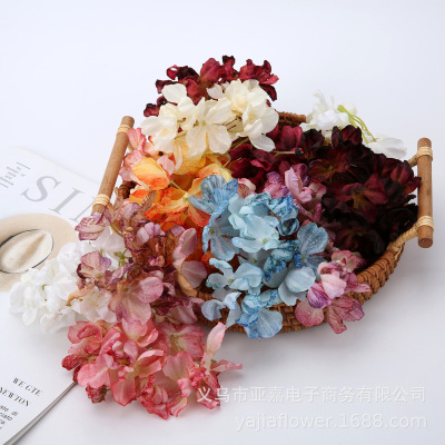 Artificial Flower Braised Hydrangea diy Handmade materials Hair accessories Chinese clothing collocation Home Furnishing decoration Artificial flower