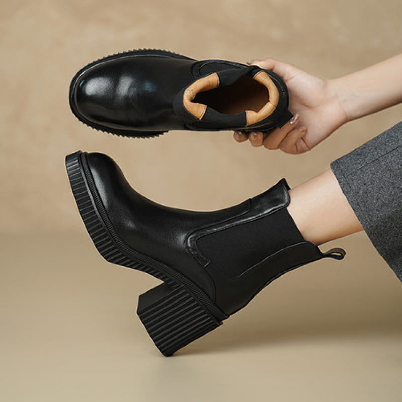 女靴女鞋小众轻奢2025秋冬手工复古外贸跨境古