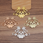 diy配件蝴蝶牡丹花合金(14843)
