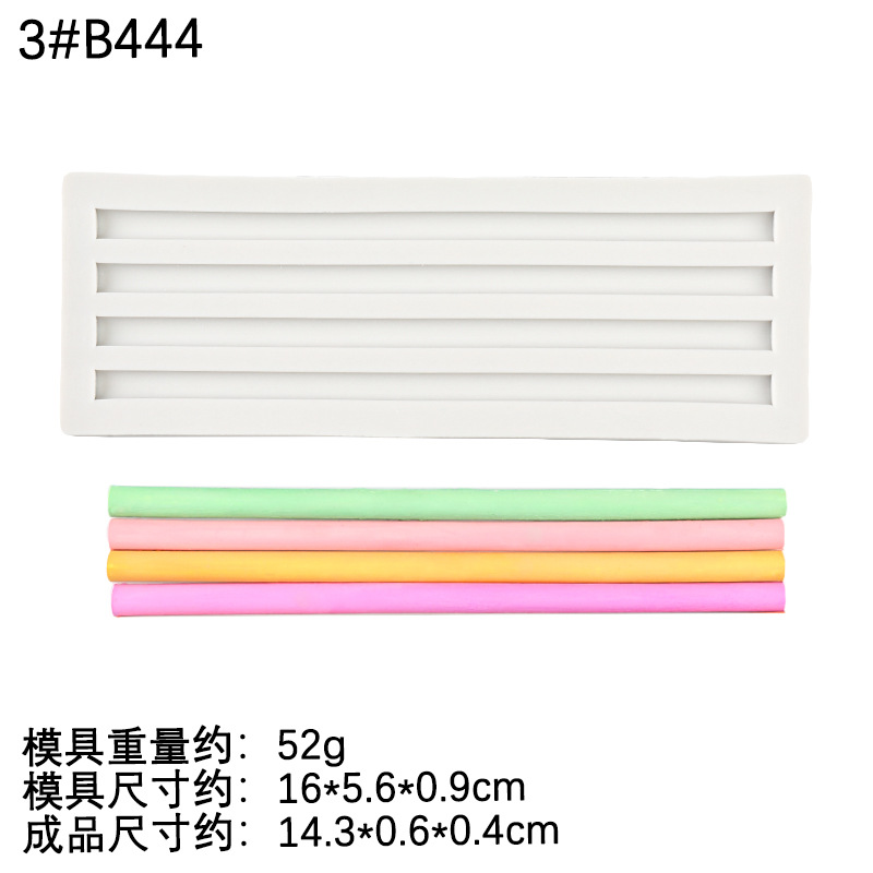 Media tira larga tira de vela tira de cera de pintura de fuego bricolaje tira de cera de pintura de fuego hecha a mano molde de silicona decoración de pastel de chocolate