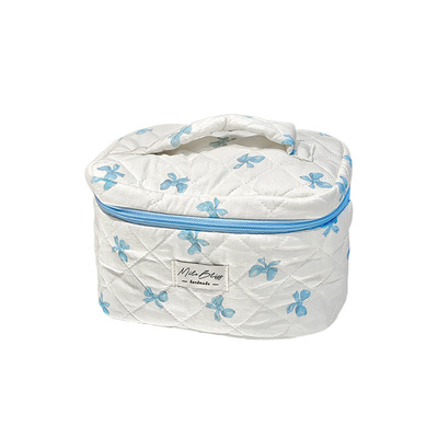 ins风可爱蝴蝶结化妆包大容量高级感女学生高颜值收纳包一个起批