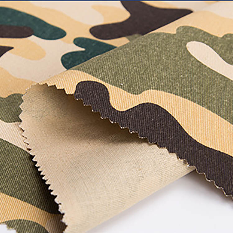 Hot sale algodón twill impresión pantalones de camuflaje tela al por mayor