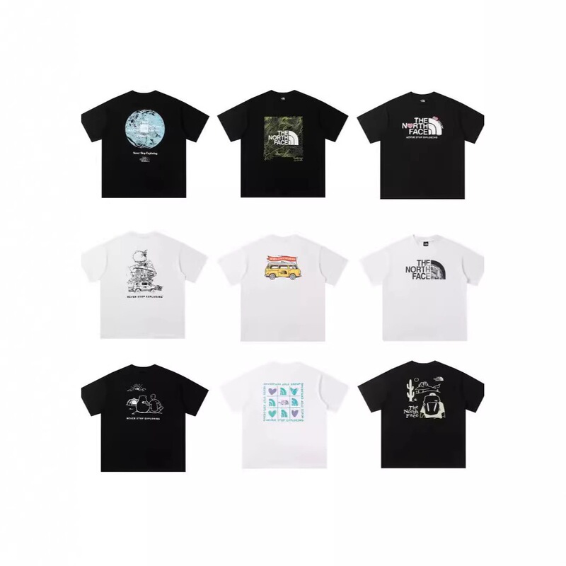 The North Face Pure Cotton T-Shirt 260g Men's Couple's Trendy Printed Loose Fashion Versatile Casual Short-Sleeve The North Face Pure Cotton T-Shirt 260g Men's Couple's Trendy Printed Loose Fashion Versatile Casual Short-Sleeve