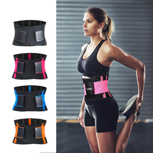 4 Support Strips Pressure OK Fabric Movement Warm Wrapping Comfortable Elastic Running Waist Trainer Wholesale
