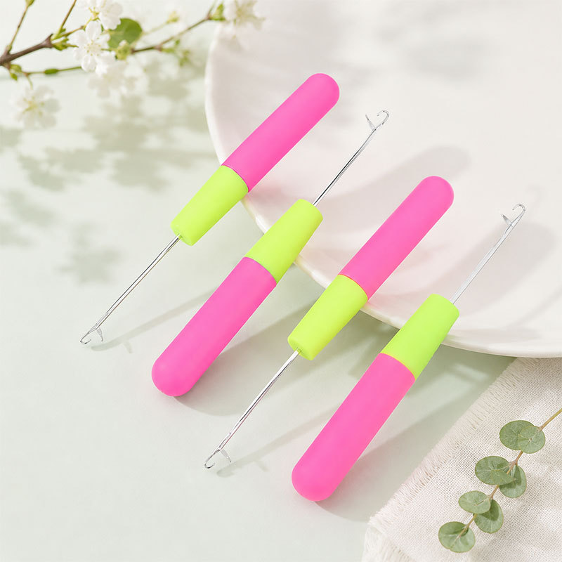 Aguja de Crochet para Extensiones de Cabello de Plástico, Moldear para Extensiones de Cabello y Rastas