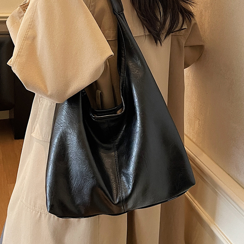 Elegant Shoulder Handbag For Women Korean Style Patchwork Tote_voghion.com