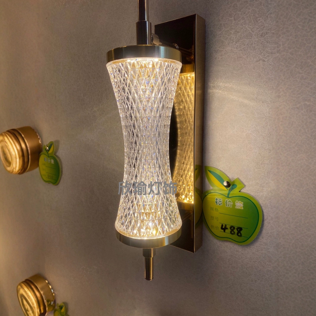 Lámpara de pared moderna led minimalista pasillo hotel escalera pasillo iluminación creativa lámpara de pared de cabecera iluminación Zhongshan