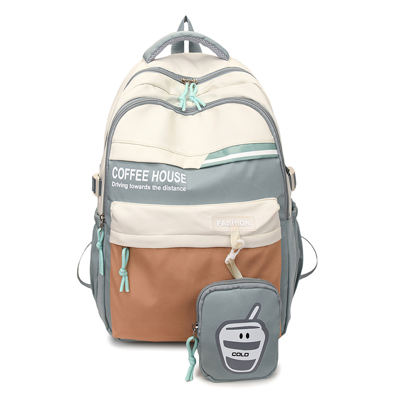 Mochila escolar para estudiantes universitarios de secundaria y preparatoria de todo fósforo de moda, nueva mochila de viaje multicompartimento de gran capacidad y alto valor