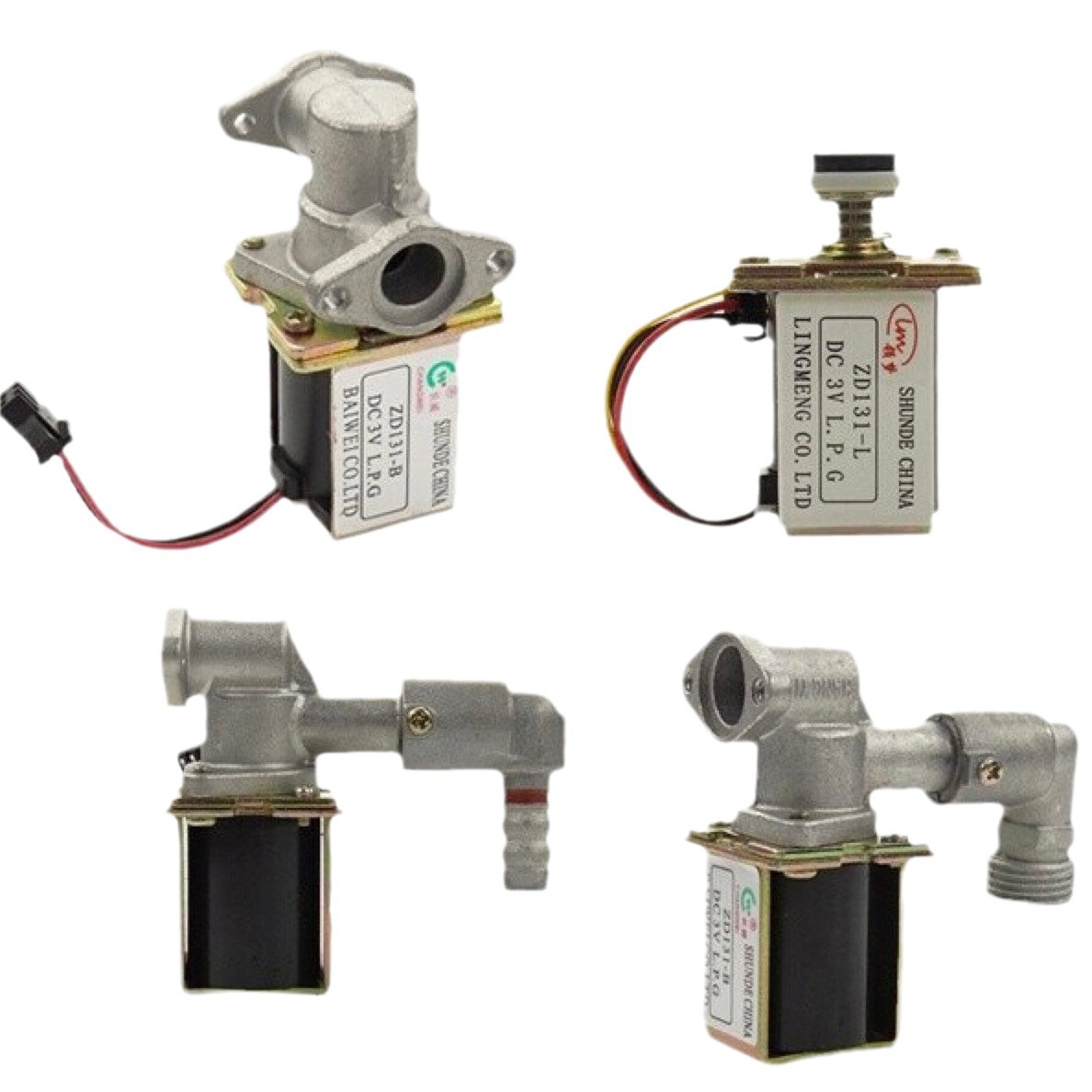 Accesorios del calentador de agua de gas licuado calentador de agua de gas válvula de entrada válvula de solenoide válvula de gas de succión electromagnética ZD131 3V válvula