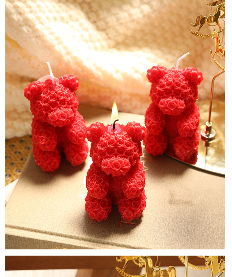 Valentine'S Day Festival Valentine'S Day Casual Elegant Cute Bear Soy Wax Scented Candle