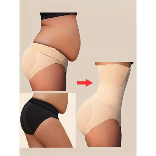 Cross-border best-selling high-waist postpartum abdominal compression seamless belly-binding buttock-lifting shaping body stocking without trace stomach-binding abdominal compression pants