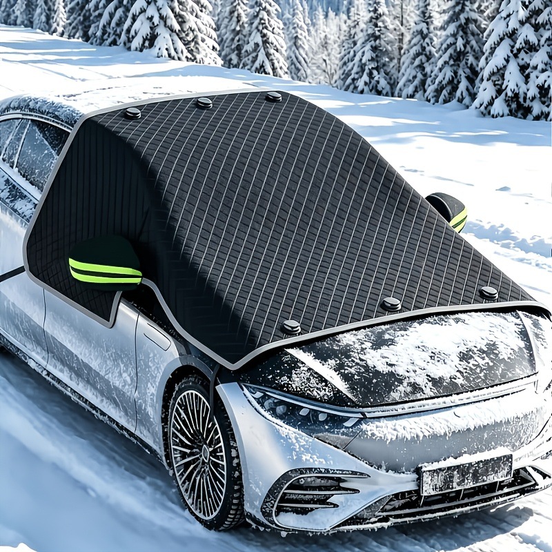 Cross-border car snow cover for winter, front windshield anti-freeze, anti-frost and snow shield, magnetic snow cover, half-cover car cover wholesale