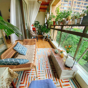 chaise longue balcony recliner rattan sofa single small apartment bedroom home simple homestay longue sofa