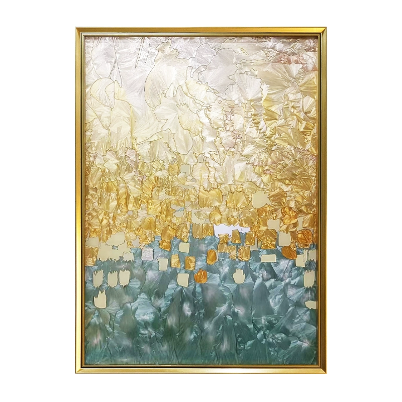 Ruijie enamel painting "Brilliant" modern light luxury home entrance decorative painting high-end abstract art hanging painting