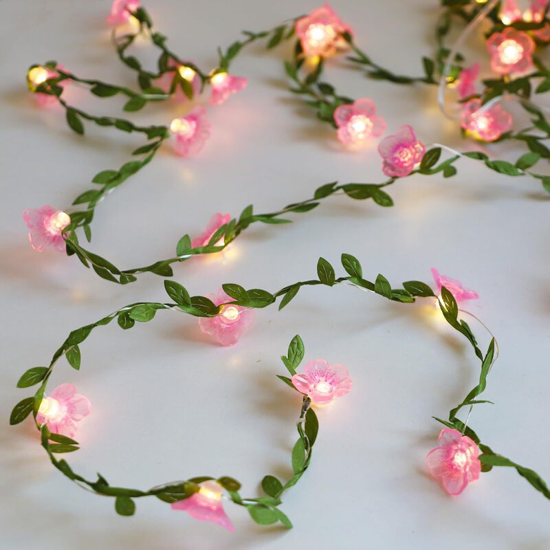 Led Cherry Blossom String Lights with Copper Wire, Bee and Flower Shaped Decorative Lights, Cherry Blossom Festival Lights, Cross-Border Hot-Selling Item Led Cherry Blossom String Lights with Copper Wire, Bee and Flower Shaped Decorative Lights, Cherry Blossom Festival Lights, Cross-Border Hot-Selling Item