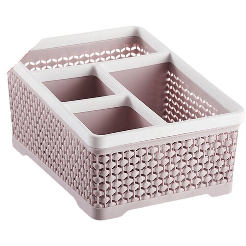 Home cosmetic storage box, makeup brush, lipstick, desk organization, office desk, storage rack, desk, simple storage box