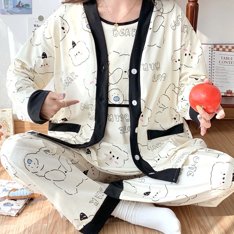 2188 귀여운 곰 그림 [가슴 패드 포함]