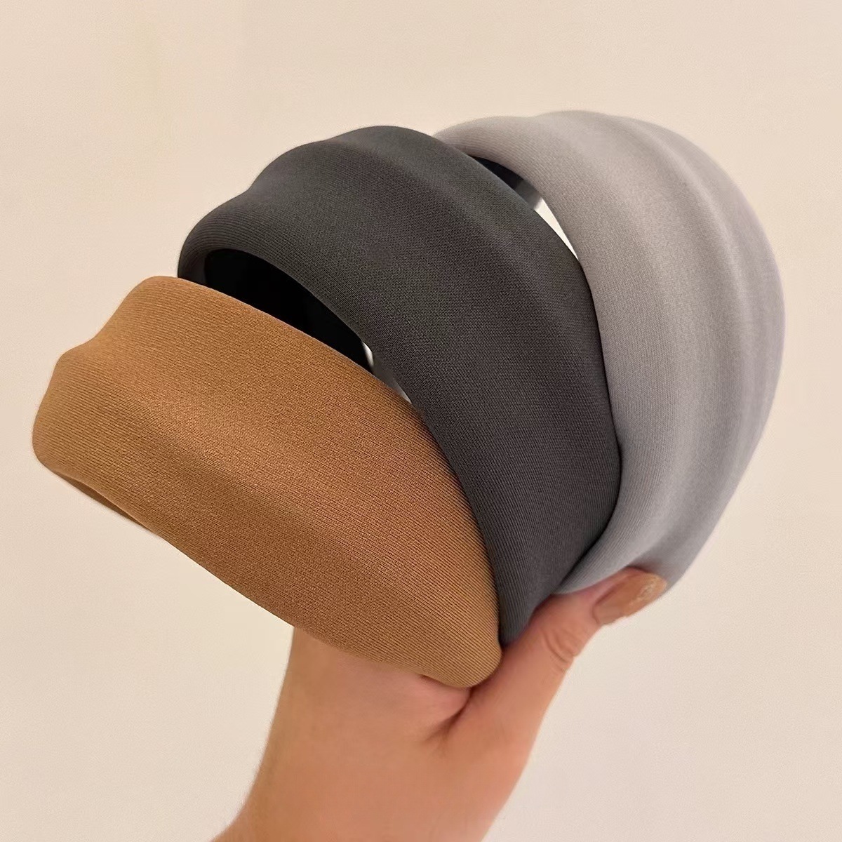 Ancient Early Atmosphere French Retro Wide-brimmed Hair Hoop Autumn and Winter Niche Elegant Face Wash Out Hair Hoop Hair Accessories New Style_voghion.com