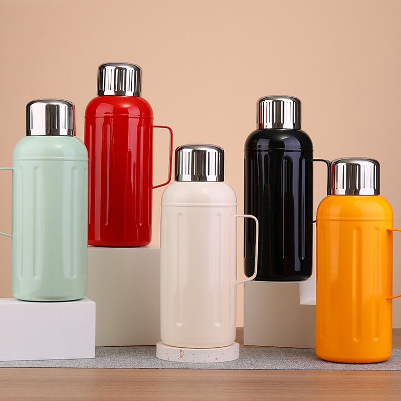 316 Stainless Steel Thermos Pot Household Large Capacity Braised Teapot Intelligent Temperature Display Travel Pot Baby Milk Soaking Hot Water Bottle