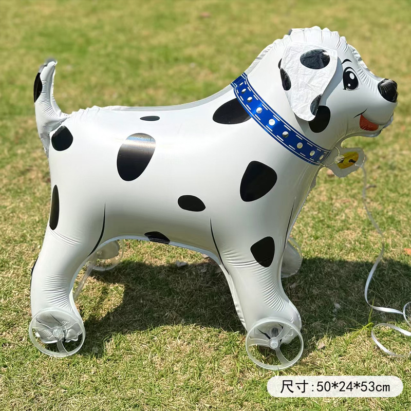 新しい漫画の車輪付き立体歩行動物バルーン子供の誕生日装飾シーンレイアウトナイトマーケットの屋台商品|undefined