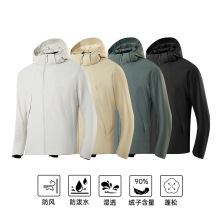 克隆同款秋冬季新款鹅绒连帽纯色羽绒服2024男士中青年休闲保暖服