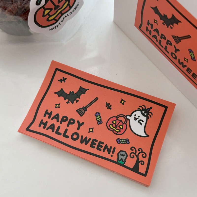 4 Pieces/Sheet 2025 Cross-Border New Product Halloween Pumpkin Ghost Sticker Cartoon Kidsren's Cute Decorative Handbook