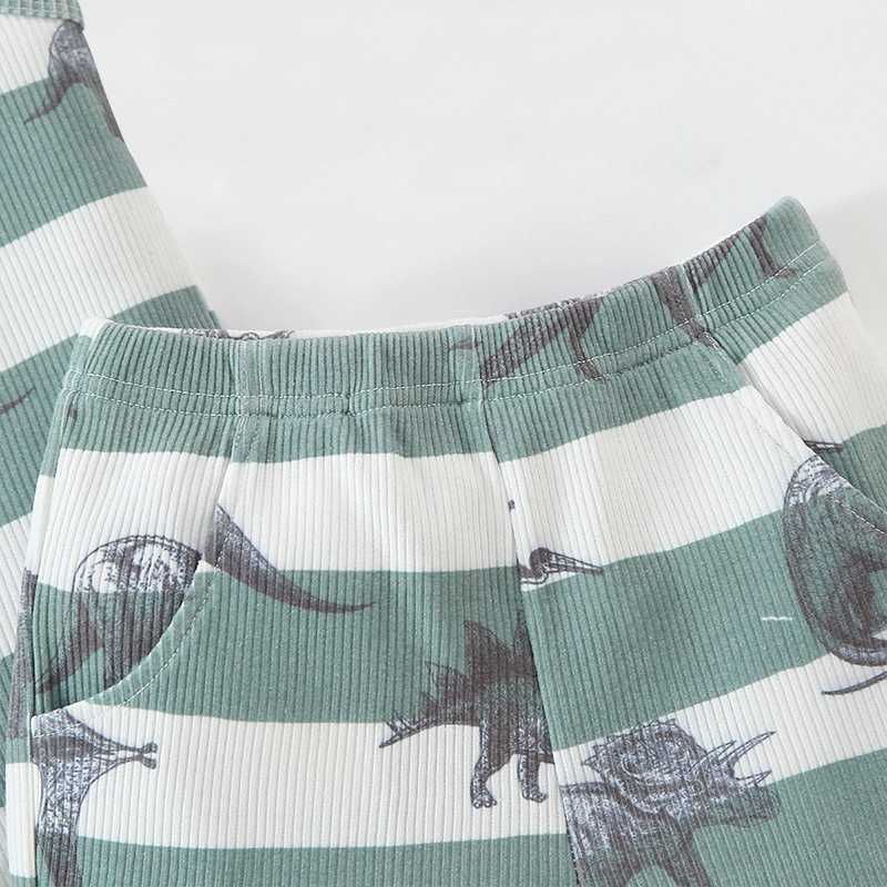 Children's vest, summer set, dinosaur sleevless for boys, short sleeve T-shirt, shorts