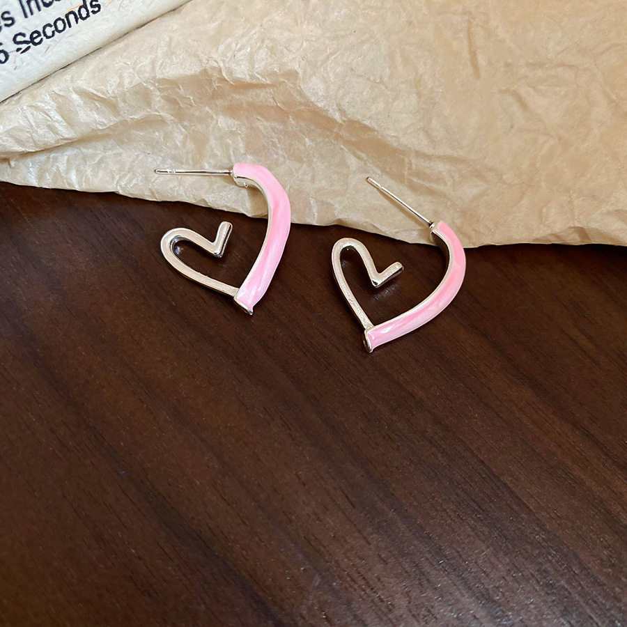 Pendientes de flores de color dopamina Pendientes dulces y frescos de primavera y verano Pendientes pequeños y elegantes de alta gama para mujer