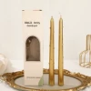25CM electroplated gold pearl wax