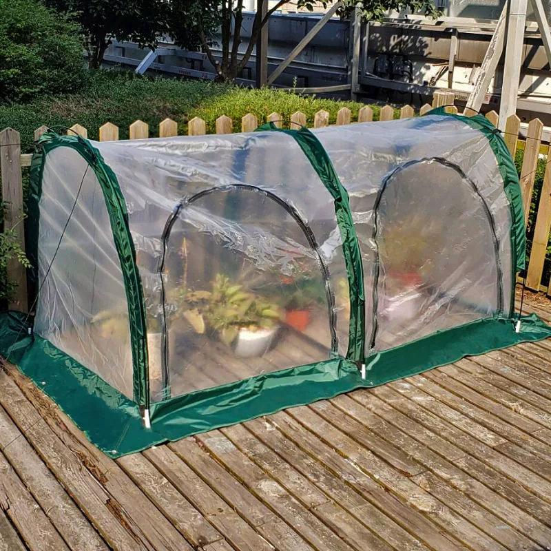 Тепличный навес 200×100×100 см, укрытие для балкона/дворика, туннель для растений