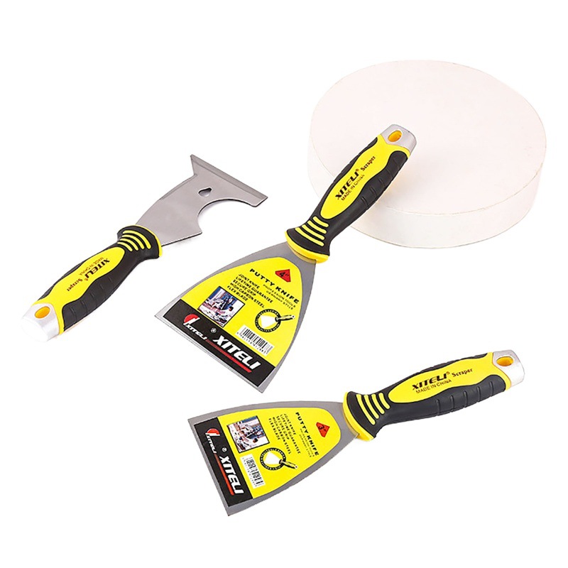 Masilla raspador coche hoja de metal pintura masilla cuchillo herramienta de pared pequeña pala masilla raspador masilla cuchillo