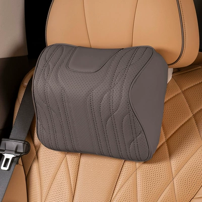 single piece breathable interior accessories — Waist support - d-headrest-mocha-brown-without-standard