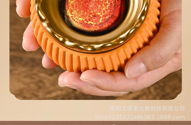 Fire Dragon Cupping Jar Ceramic Moxibustion Tool with Moxa Sticks and Oil for Traditional TCM Warm Therapy in use