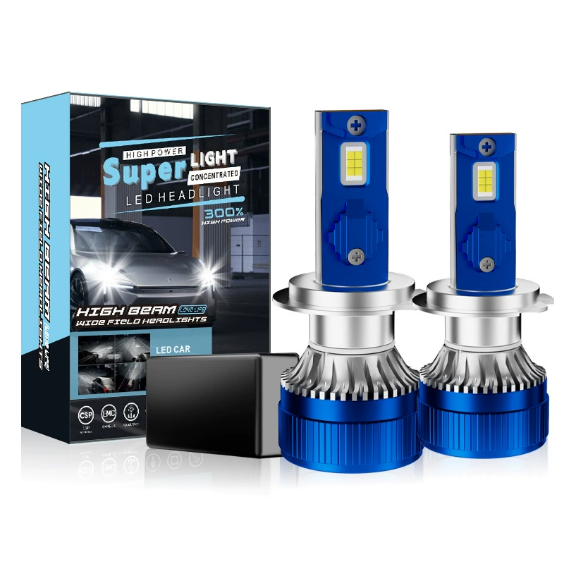 Трансграничные новые автомобильные светодиодные фары с подсветкой H7 H11 H4 Дальний и ближний свет Интегрированный светодиодный фар