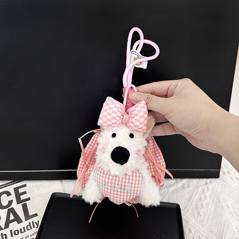 Cute Blush West Highland Series Keychain Pendant Plush Toy Bag Pendant Cartoon Dog Toy Ornament Cute Blush West Highland Series Keychain Pendant Plush Toy Bag Pendant Cartoon Dog Toy Ornament
