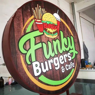 Etsy Sellers Specialize in Retro Wood Color Led Double-Sided Acrylic Light Boxes for Shops, Cafes and Flower Shop Light Boxes