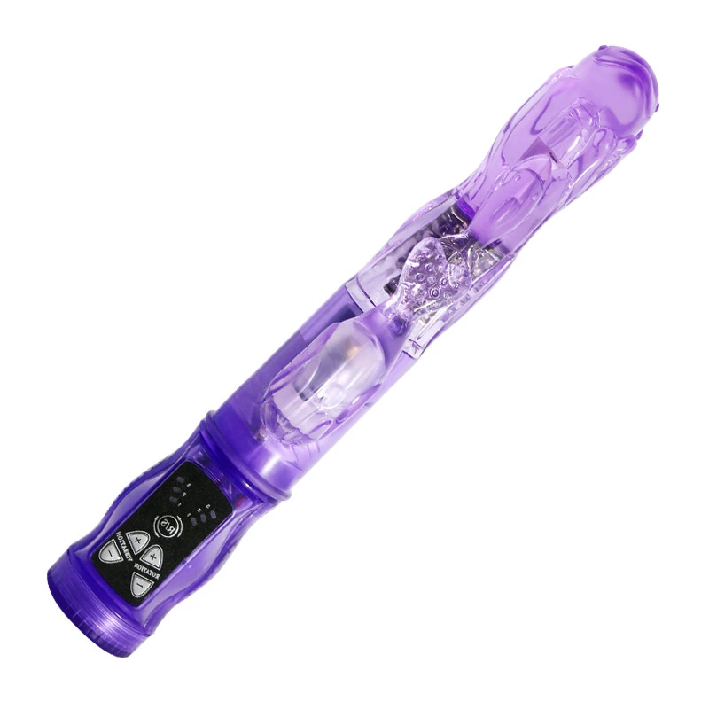 百乐 3-frequency vibration, 3-frequency rotation, soft glue stick for women, adult products 37019