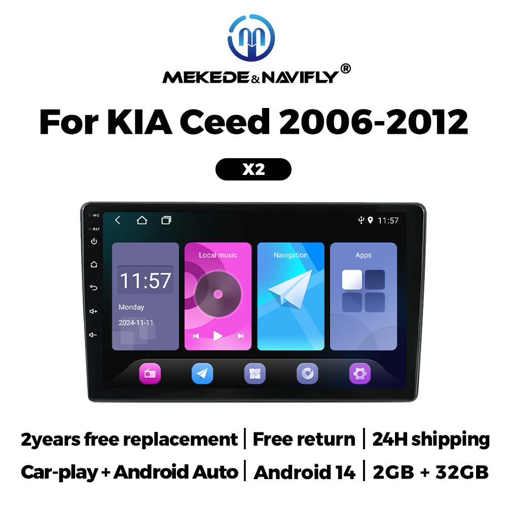 Suitable for Kia Ceed 2006-2012 Android car GPS navigation MP5 Bluetooth player Carplay 4