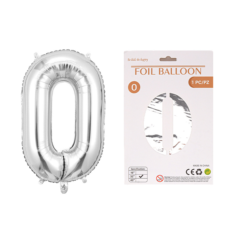 Globo de película de aluminio digital de 32 pulgadas, tarjeta de papel, tapa dura, paquete individual, cuerpo delgado, fiesta digital, globo decorativo flotante