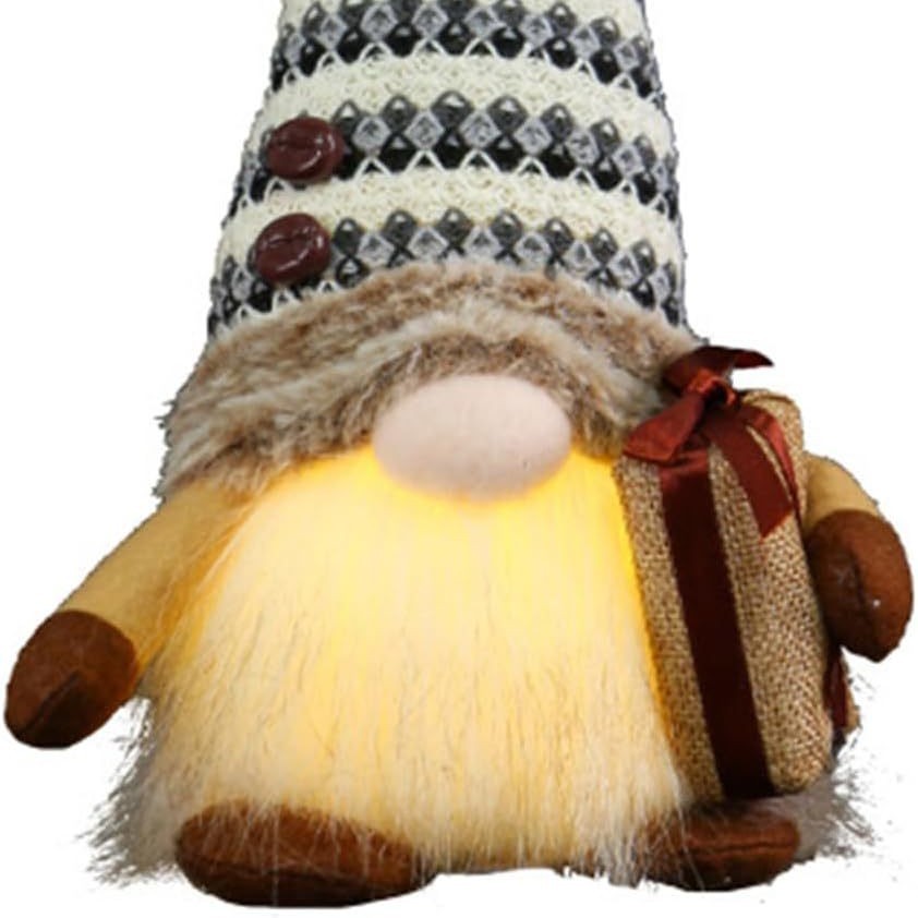 Muñeca de café transfronterizo sin cara encantadora bolsa de café de punto con lámpara de duende Rudolf adornos muebles