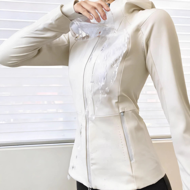 Softshell Slim-Fit Jacket for Women, Spring Season, Fleece-Lined, Waist-Cinching, Slimming, Outdoor Hiking Jacket for Petite Figures